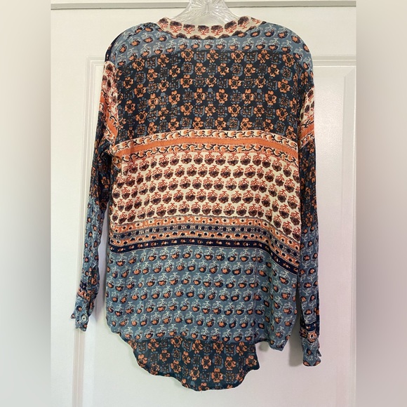 Free People Caravan Top Button Down Blouse - Picture 3 of 3